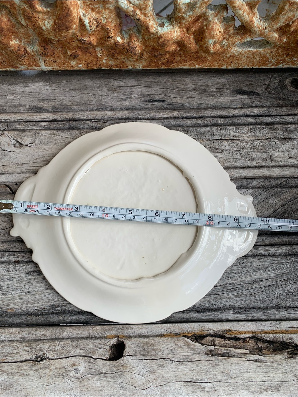 Vintage White Porcelain Covered Tureen with Ladle and Underplate - Picture 14 of 16